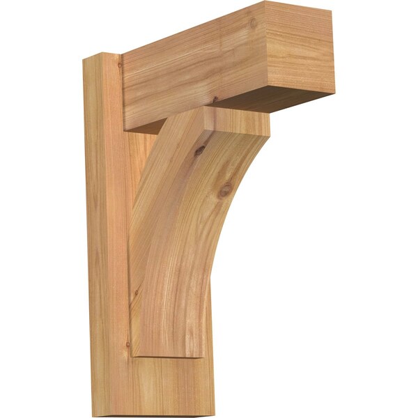Ekena Millwork Thorton Block Smooth Outlooker, Western Red Cedar, 5 1/2"W x 12"D x 16"H OUT06X12X16THR05SWR - main